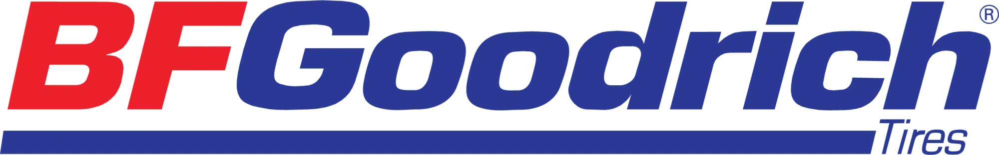BFGoodrich Tires logo in red and blue.